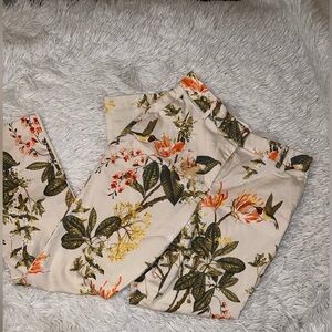 Floral Print H&M Pants